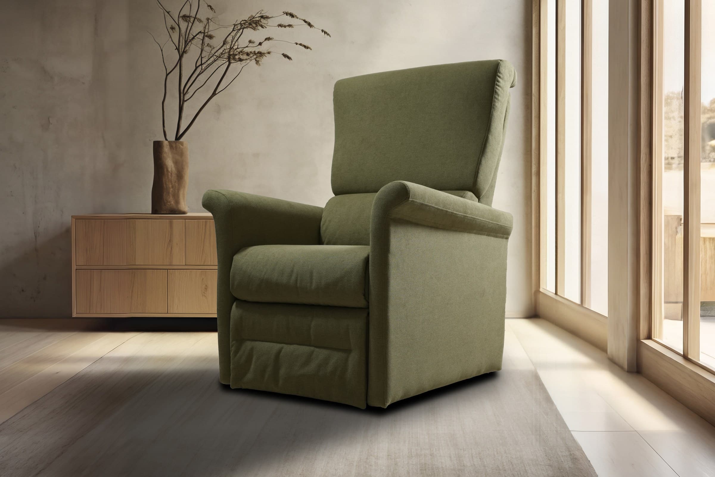 Lione — Poltrona relax alzapersona, Vega Salotti